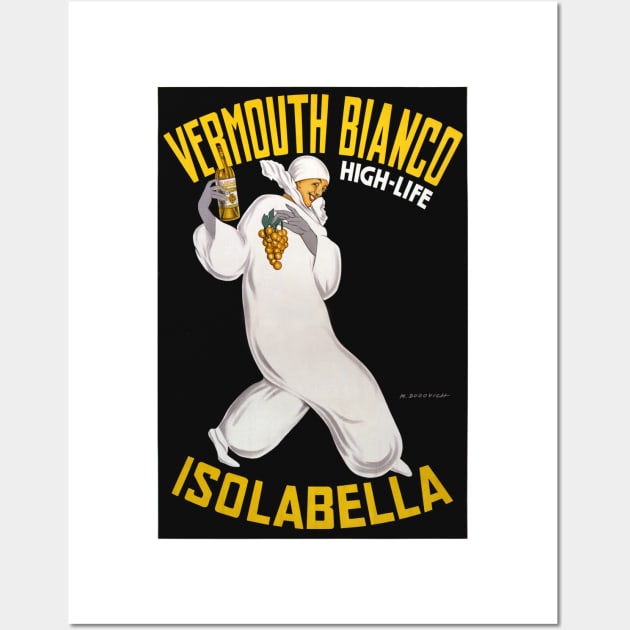 Vintage Advertising Poster Vermouth Bianco High-Life Isolabella Wall Art by vintagetreasure